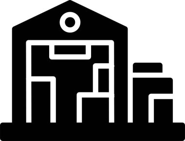 Wearhouse Vector Icon Design