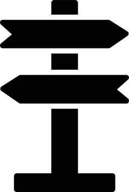 Direction sign Vector Icon Design