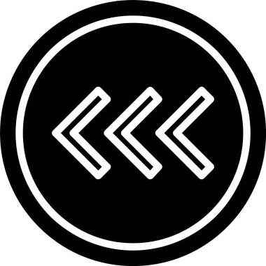 Hızlı Ters Ok Vektör Simgesi Tasarımı