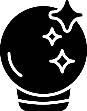 Crystal Ball Vector Icon Design