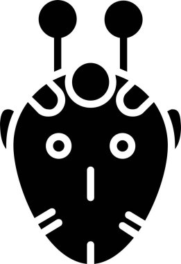 Uzaylı Vektör Simgesi Tasarımı