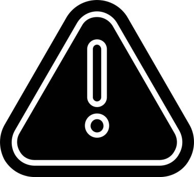 Tehlike işareti vektör simgesi tasarım