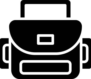 Kamera Torbası Vektör Simgesi Tasarımı