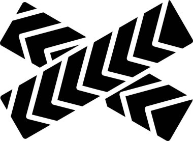 Police Line Vector Icon Design