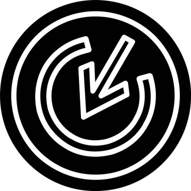 Hedef Ok Vektör Simgesi Tasarımı