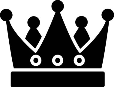 Taç vektör simgesi tasarım