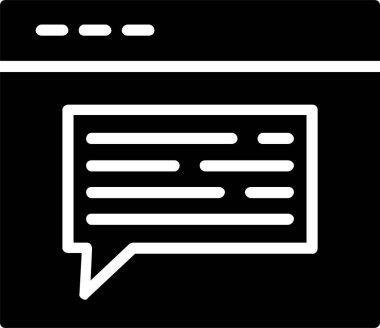 İleti vektör simgesi tasarım