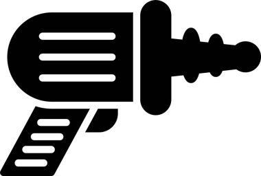 Uzay Silahı Vektörü Simgesi Tasarımı