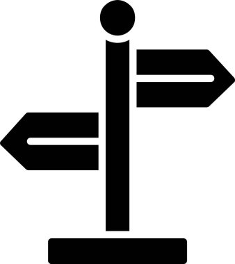 Yönsel İşaret Vektörü Simgesi Tasarımı