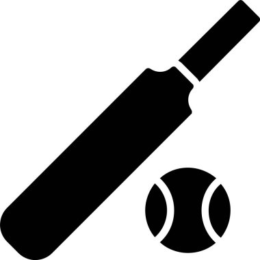 Kriket Vektörü Simgesi Tasarımı