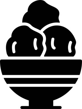 Köfte Vektör Simgesi Tasarımı