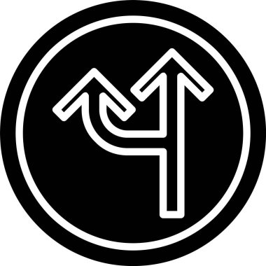 Düz Ok Vektör Simgesi Tasarımı