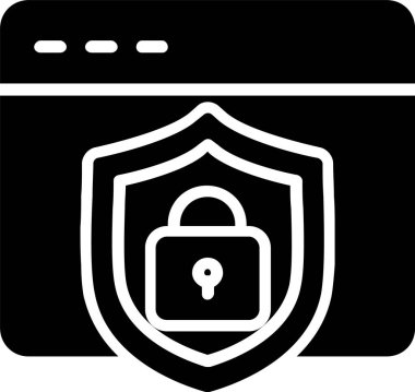 Web Security Vector Icon Design