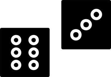 Dice Vector Icon Design