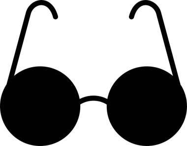 Gözlük Vektörü Simgesi Tasarımı