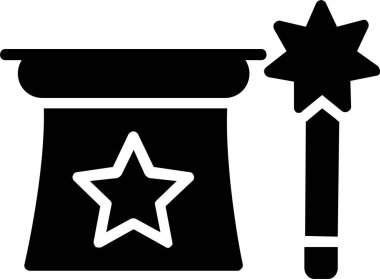 Magic Trick Vector Icon Design