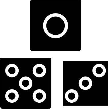 Dices Vector Icon Design