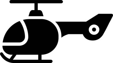 Helicopter Vector Icon Design