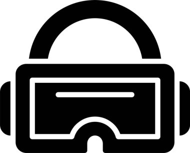 VR Gözlük Vektör Simgesi Tasarımı