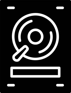 Hard Disk Vektör Simgesi Tasarımı