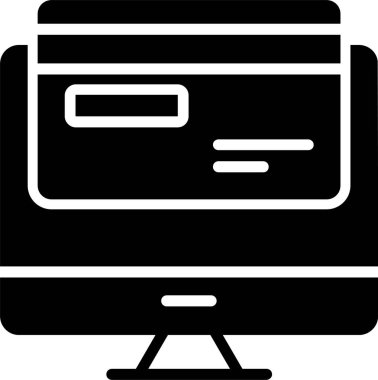 Çevrimiçi Ödeme Vektörü Simgesi Tasarımı