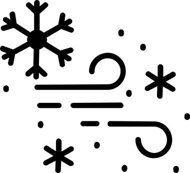 Snow Storm  Vector Icon Design clipart