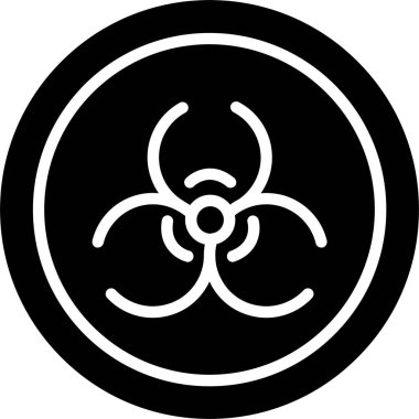 Biyolojik Tehlike Vektör Simgesi Tasarımı