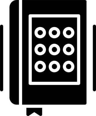 Braille Kod Vektör Simgesi Tasarımı