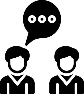 Conversation Vector Icon Design