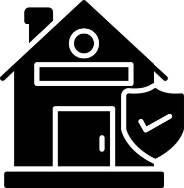 Ev Koruma Vektörü Simgesi Tasarımı