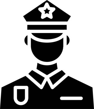 Police Man Vector Icon Design