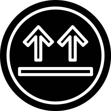 Bu Yan Ok Vektör Simgesi Tasarımı