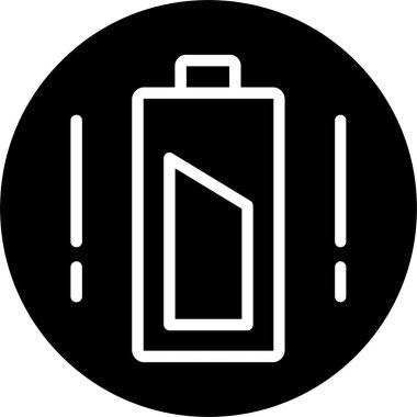 Pil Seviyesi Vektör Simgesi Tasarımı