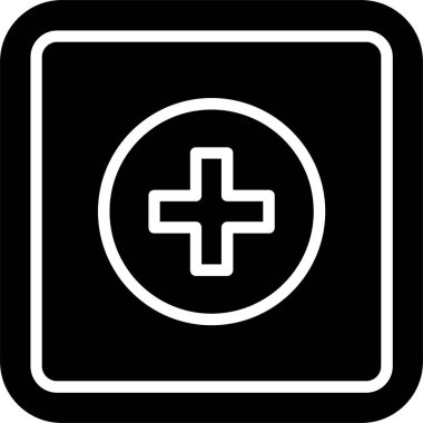 İlk Yardım Sembol Vektör Simgesi Tasarımı