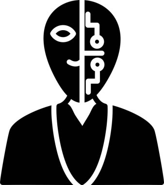 Cyborg Vector Icon Design