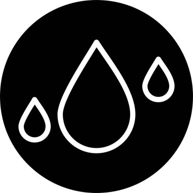 Damlalar Vektör Simgesi Tasarımı