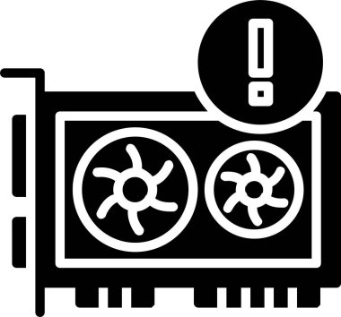 Gpu Hata Vektörü Simgesi Tasarımı