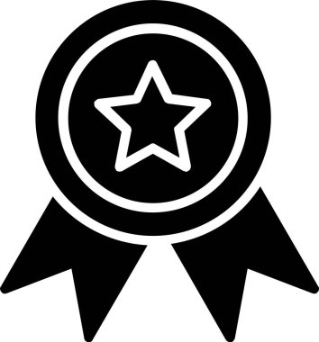 Madalya vektör simgesi tasarım