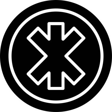 İşaret Vektörü Simgesi Tasarımlı Eczane Yıldızı