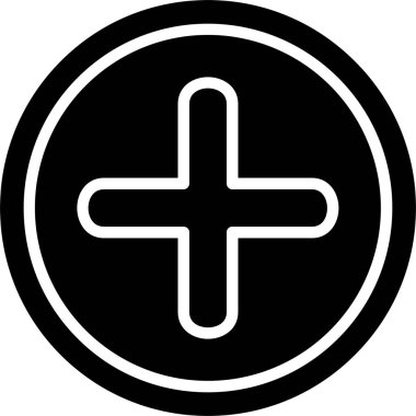 Artı işareti vektör simgesi tasarım