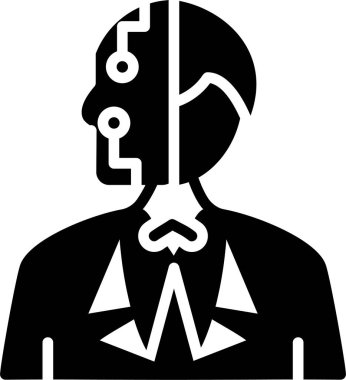 Robot vektör simgesi tasarımı