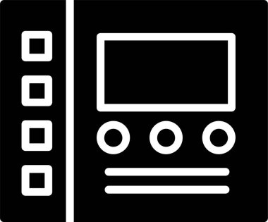 Control Panel Vector Icon Design