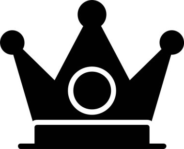 Taç vektör simgesi tasarım
