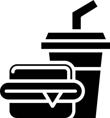 fast food vektör simgesi tasarımı