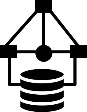 Veri Modelleme Vektör Simgesi Tasarımı