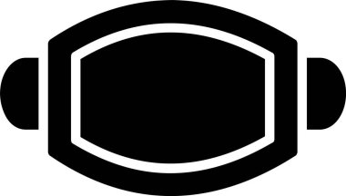 Yüz Maskesi Vektör Simgesi Tasarımı