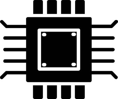 Microchip Vector Icon Design