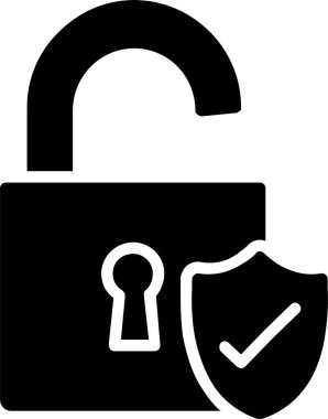 Vektör simgesi tasarım kilidini