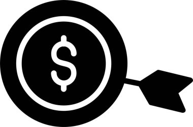 Hedef vektör simgesi tasarım