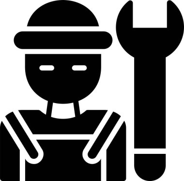 Plumber Vector Icon Design